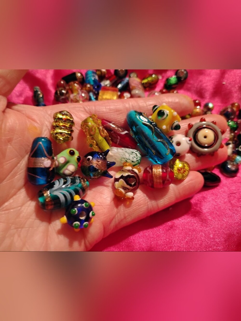 100+ Dichroic/ Lampwork Beads